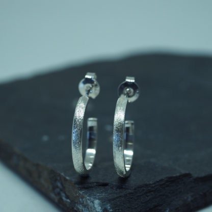 Aud Ellipse small hoops sterling silver